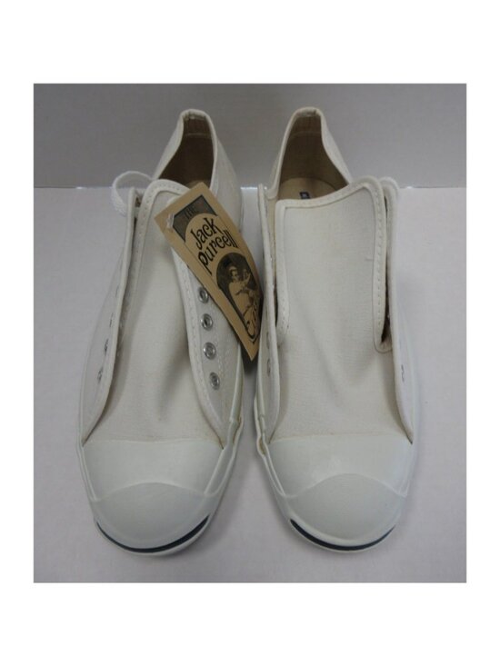 VINTAGE Converse Jack Purcell Sneakers 10.5 Low Top Canvas USA 90s * main image 12